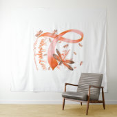 Faith Hope Love MS Awareness Dragonfly Wandkleed (In Situ (horizontaal))