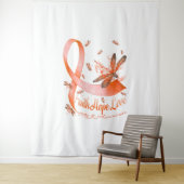 Faith Hope Love MS Awareness Dragonfly Wandkleed (In situ)
