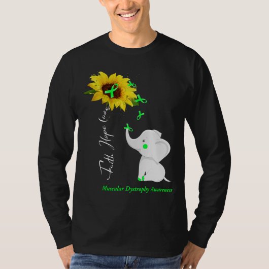 Faith Hope Love Muscular Dystrophy Bewustheid T-shirt (Voorkant)