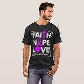 Faith Hope Love NICU Awareness T-shirt (Voorkant volledig)