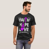 Faith Hope Love NICU Awareness T-shirt (Voorkant volledig)