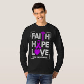 Faith Hope Love NICU Awareness T-shirt (Voorkant volledig)