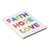 FAITH HOPE LOVE NOTITIEBLOK (Schuin)
