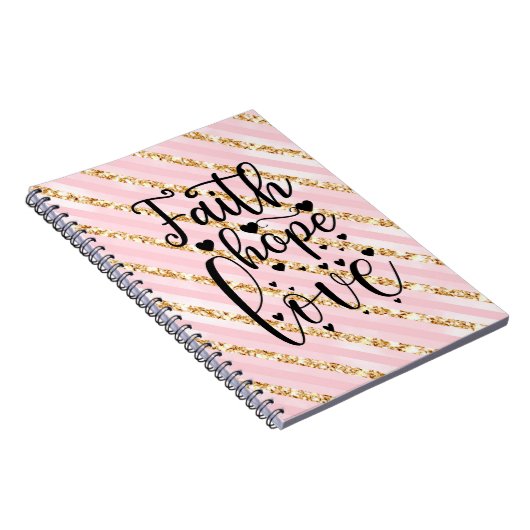 Faith Hope Love Notitieboek (Rechterzijde)