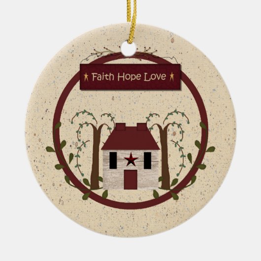 Faith Hope Love Ornament (Voorkant)