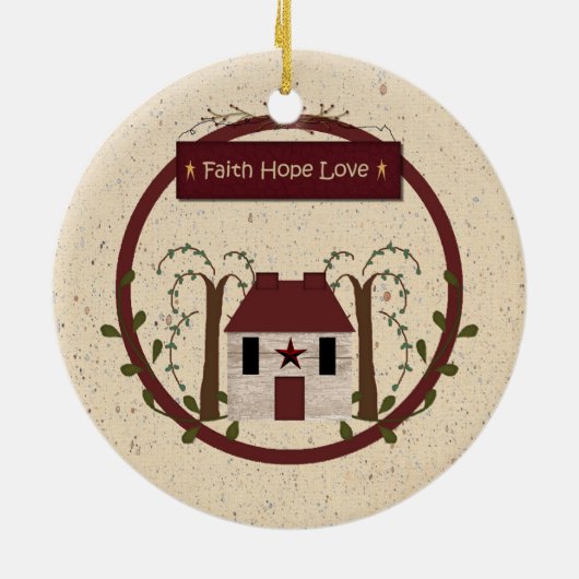 Faith Hope Love Ornament (Achterkant)