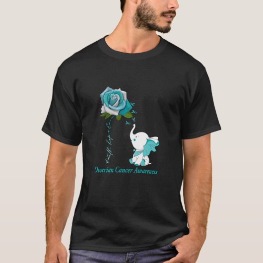 Faith Hope Love Ovarian Cancer Awareness T-shirt (Voorkant)