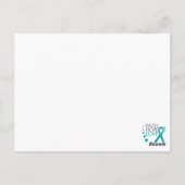 Faith, Hope, Love - Ovarian Cancer Briefkaart (Achterkant)