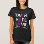 Faith Hope Love Overdosis Bewustheid Christelijke  T-shirt (Voorkant)