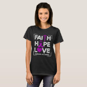 Faith Hope Love Overdosis Bewustheid Christelijke  T-shirt (Voorkant volledig)