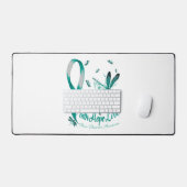 Faith Hope Love Panic Disorder Awareness Dragonfly Bureaumat (Keyboard & Muis)