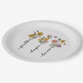 Faith-Hope-Love Papieren Bordje (Gekanteld)