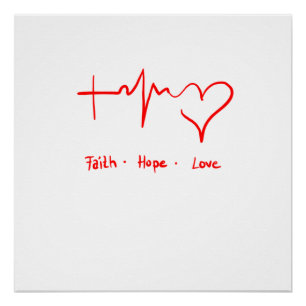 Faith Hope Love Perfect Poster