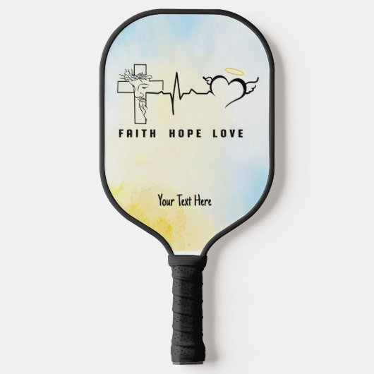 Faith Hope Love Pickleball Paddle (Voorkant)
