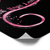 Faith Hope Love Pink Ribbon Breast Cancer Awarenes Poster (Hoek)
