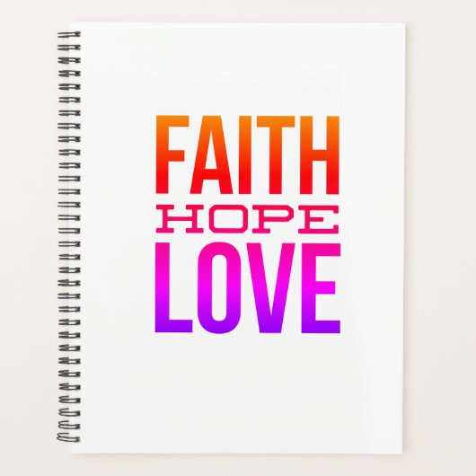 Faith Hope Love Planner (Voorkant)