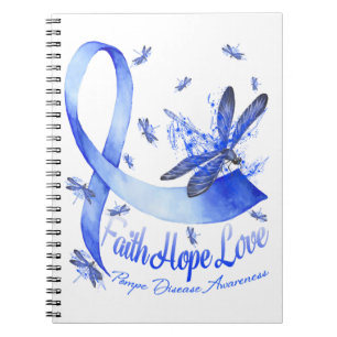 Faith Hope Love Pompe Disease Awareness Dragonfly Notitieboek