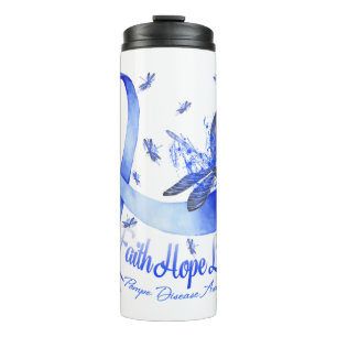 Faith Hope Love Pompe Disease Awareness Dragonfly Thermosbeker