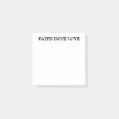 Faith Hope Love Post-it® Notes (Voorkant)