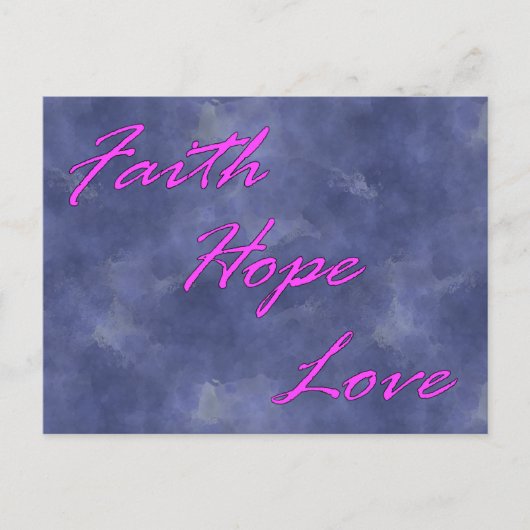 Faith, Hope, Love Postcard Briefkaart (Voorkant)