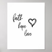 Faith, Hope, Love - Poster (Voorkant)