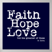 Faith, Hope, Love Poster (Voorkant)