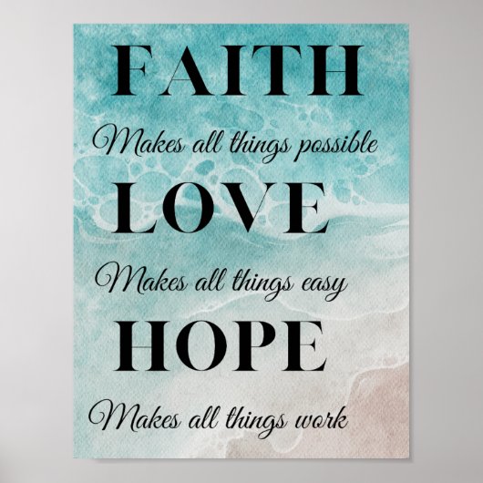 Faith, Hope, Love Poster (Voorkant)