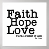 Faith Hope Love Poster (Voorkant)