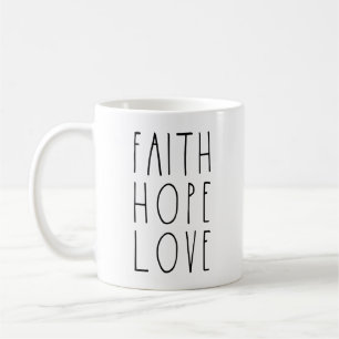 Faith Hope Love Rae Dunn geïnspireerde Mok