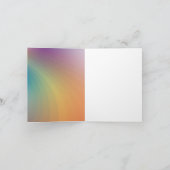 Faith Hope Love Rainbow Colors Notitiekaartje (Binnen)