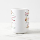 Faith, Hope, Love Red Gold Kerstmis Mok (Center)