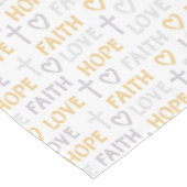 Faith Hope Love Religious Table Runner Korte Tafelloper (Hoek)