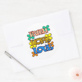 Faith Hope Love Rev 2 Ronde Sticker (Envelop)