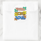 Faith Hope Love Rev 2 Ronde Sticker (Tas)