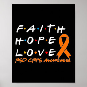 Faith Hope Love Road Crps Awareness Poster