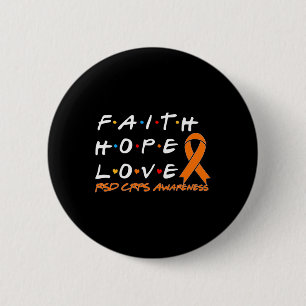 Faith Hope Love Road Crps Awareness Ronde Button 5,7 Cm