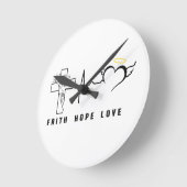 FAITH HOPE LOVE RONDE KLOK (Hoek)