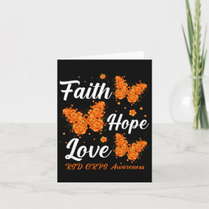 Faith Hope Love RSD Crops Awareness Butterfly Kaart