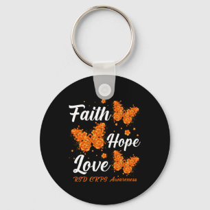 Faith Hope Love RSD Crops Awareness Butterfly Sleutelhanger