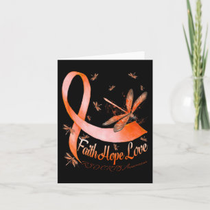 Faith Hope Love RSD CRPS Awareness Dragonfly Kaart