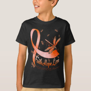Faith Hope Love RSD CRPS Awareness Dragonfly T-shirt