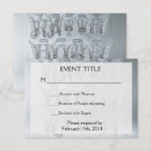 Faith, Hope, Love RSVP Kaartje (Voorkant / Achterkant)