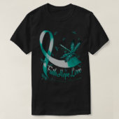 Faith Hope Love Scleroderma Awareness Dragonfly T-shirt (Design voorkant)