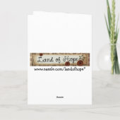 Faith, Hope, Love Silver Snowflakes Christmas Kaar Feestdagen Kaart (Achterkant)