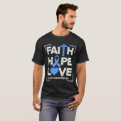 Faith Hope Love SJS Awareness T-shirt (Voorkant volledig)