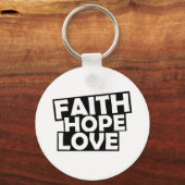 Faith Hope Love Sleutelhanger (Voorkant)