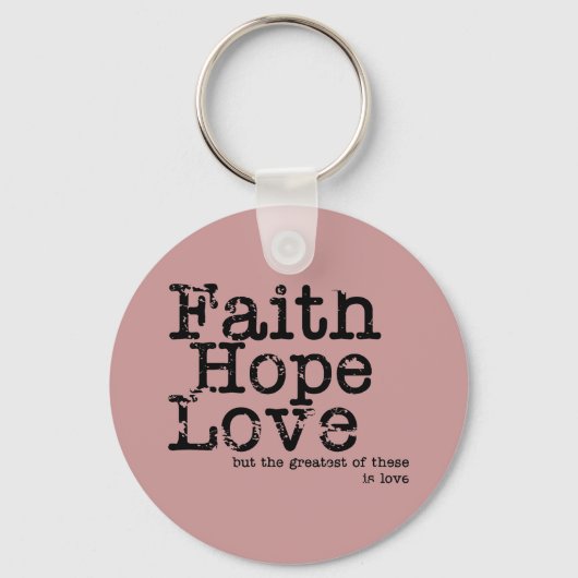  Faith Hope Love Sleutelhanger (Voorkant)