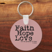  Faith Hope Love Sleutelhanger (Voorkant)