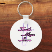 Faith Hope Love Sleutelhanger (Voorkant)