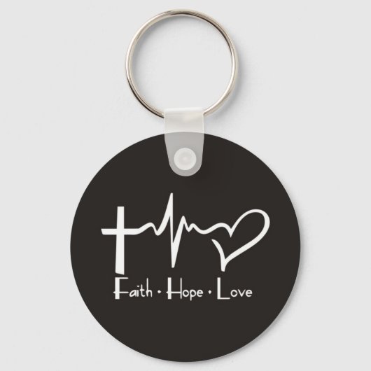 Faith Hope Love Sleutelhanger (Voorkant)